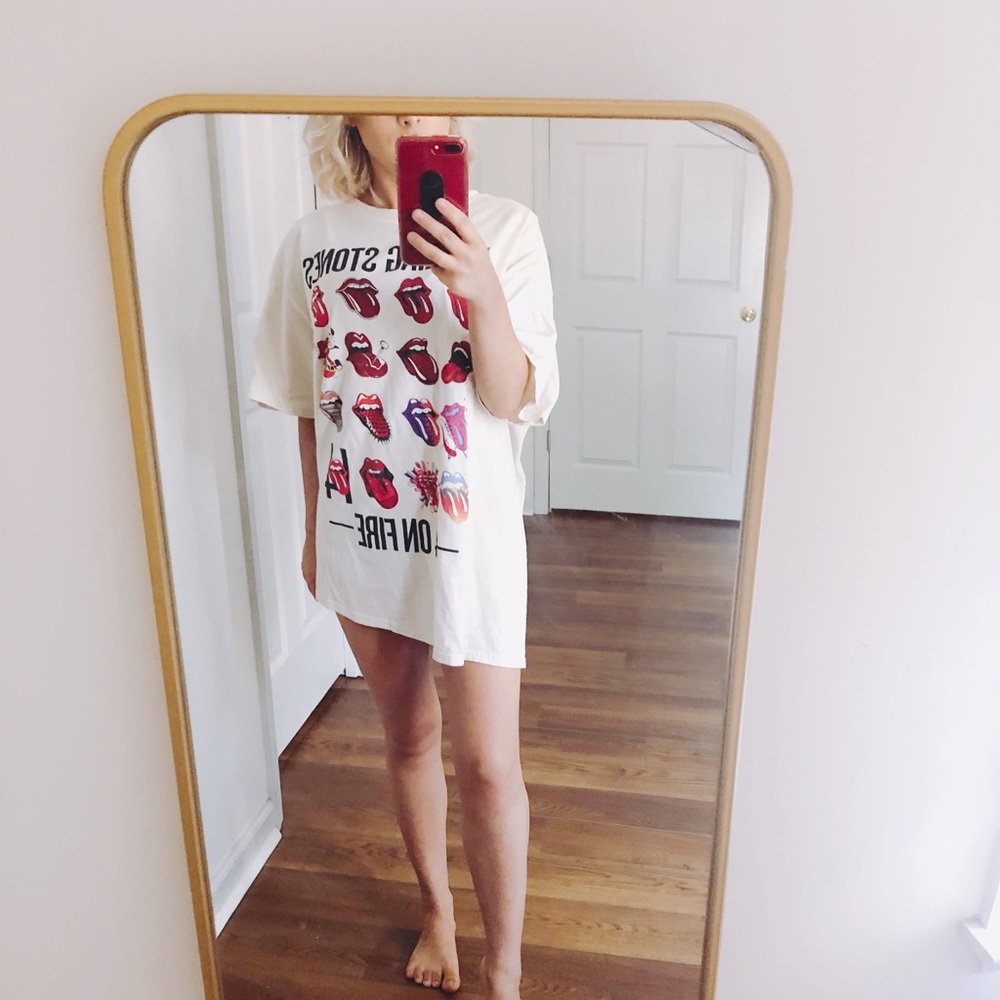 Rolling Stones band tee shirt dress